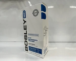 Bosley Men's Hair Re-growth Assistance LIQUID Spray Bottle 2x 60g 2-month Supply - Picture 1 of 2