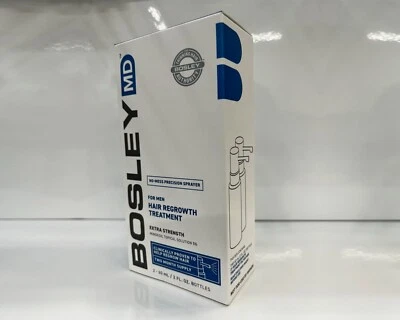 Bosley Men's Hair Re-growth Assistance LIQUID Spray Bottle 2x 60g 2-month Supply - Image 1 of 2