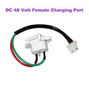 Puerto de carga hembra DC 48 voltios para scooter eléctrico piezas de bicicleta eléctrica - Imagen 1 de 8
