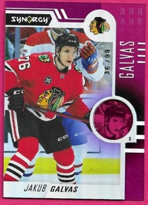 2022-23 Upper Deck Synergy JAKUB GALVAS #97 Purple Parallel Rookie 36/99 - Image 1 of 2