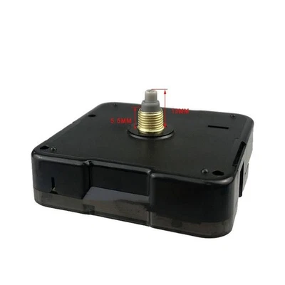 Mécanisme d'horloge à quartz silencieux 13 mm arbre et filetage longueur 5 5 m - Photo 1/4