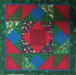 Skurril ~ Holiday Editions/Fabri-Quilt ~ "#2 Quiltmuster" ~ Baumwollstoff ~ 10"x10" - Bild 1 von 3