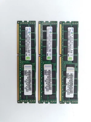 Lot of 3 - Samsung 8GB 2Rx4 PC3-10600 (DDR3-1333) RDIMM ECC Server Memory RAM - Image 1 of 4