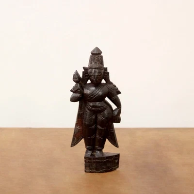 Antigua Estatua Vishnu De Colección Dios Hindú Estatuilla Templo Decoración Ídolo Arte Deidad Antigua Foto 1 de 4