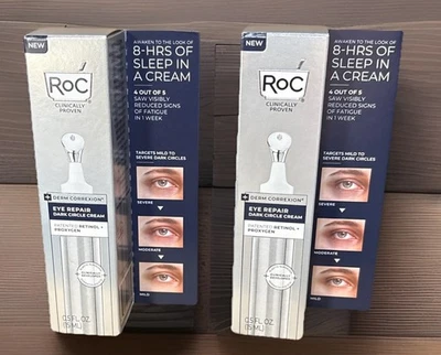 RoC Derm Correxion Eye Repair, Dark Circle Cream 15ml/0.5fl oz -Lot of 2! - Image 1 of 4