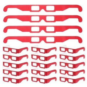 20pcs 3D Neon Glasses Rainbow Prism Diffraction Glasses UK - Picture 1 of 12