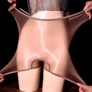 Ultradünne transparente Damen Boxershorts Unterwäsche seidig glänzend glänzend Slip Höschen - Bild 1 von 26