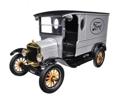 MOTOR MAX - FORD Modello T Paddy Wagon 1925 Argento - 1/24 - MMX79329GRIS - Immagine 1 di 1