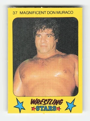 Monty Gum Wrestling Stars 1986 #37 Magnificent Don Muraco excelente Foto 1 de 2
