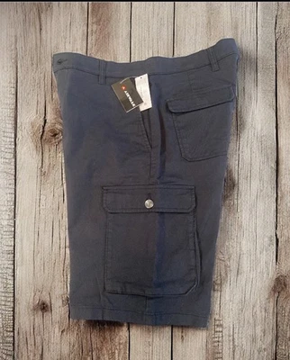 Pantalones Cortos Carga AirWalk Talla 28 Negro Elástico Algodón/Elastano Nuevos - Tantos Bolsillos Foto 1 de 4