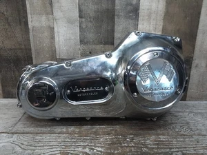 95-98 Harley Davidson Softail Evo Engine Iner Outer Primary Cover Chrome Set #49 - Bild 1 von 11