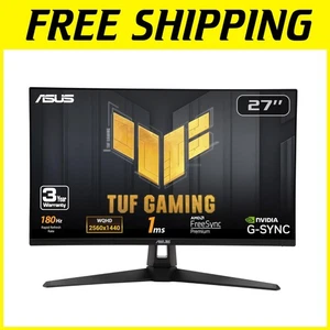 TUF Gaming 27” 1440P Monitor, 180Hz, 1ms - Picture 1 of 12