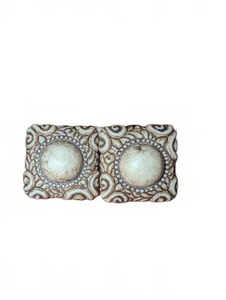 Vintage Decorative Square Clips - Picture 1 of 3