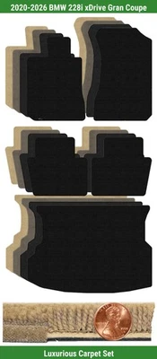 Juego de alfombrillas de lujo personalizadas para BMW 228i xDrive Gran Coupé '20-26 (5 piezas) #PH Foto 1 de 4
