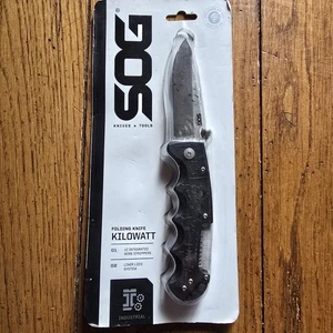 SOG KILOWATT FOLDING KNIFE WITH WIRE STRIPPER ELECTRICIAN KNIFE NEW - Picture 1 of 5