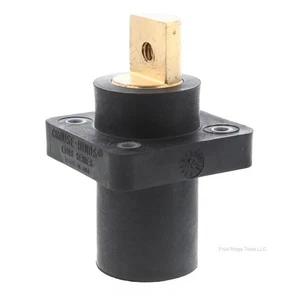 Joy Cooper 16 Series Male Black Single Hole Buss Bar Panel Mount E1016-1700B - Picture 1 of 5