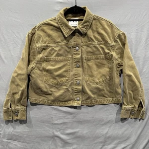 Giacca militare Zara denim oliva donna taglia S 100% cotone - Foto 1 di 13