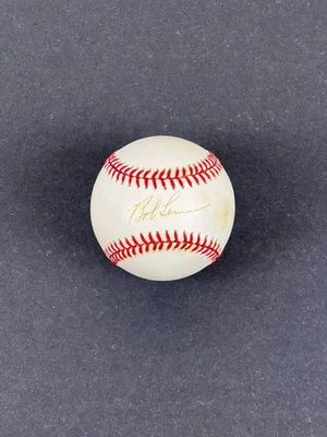 Bob Lemon signed Official AL baseball Rawlings Indians HOF - Image 1 of 4