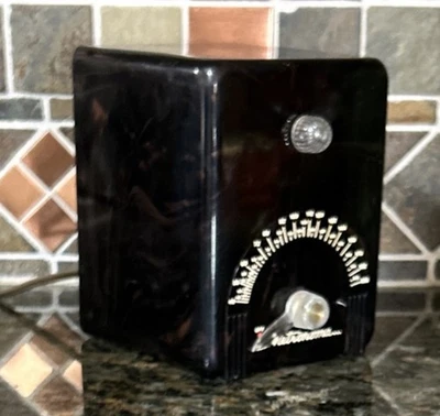 Tubo de vacío de baquelita Crystalab Metronoma MP-100-PA de colección años 50 metrónomo funciona Foto 1 de 4