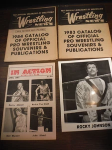 1983, 1984 VINTAGE WRESTLING NEWS ILLUSTRATED PROGRAM MAGAZINE lot - Picture 1 of 4