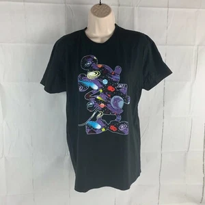 Hanes Disney World Size Medium Mickey Mouse Galaxy Space Black T-Shirt - Picture 1 of 3