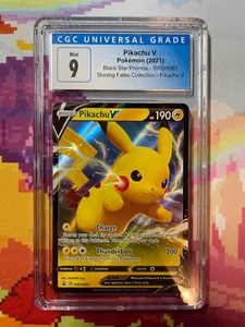 2021 Pokémon Black Star Promos Pikachu V SWSH061 CGC 9 Mint - Picture 1 of 2