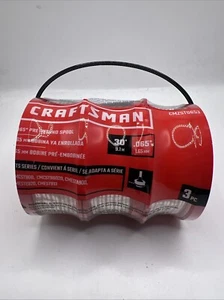 Craftsman Genuine String Trimmer Line .065" 3-Pack Pre Wound Spools 30' each - Picture 1 of 6