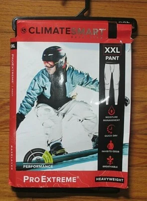 NWT Men's Climate Smart Pro Extreme Heavyweight Size XXL Black Baselayer Pants - Image 1 of 2