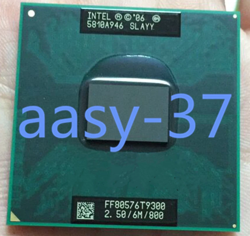 Intel Core 2 Duo Mobile T9300 2.5 GHz Dual-Core 6M 800MHz Socket P Processor CPU - Image 1 of 1