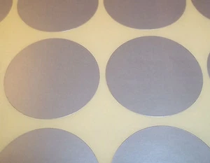 60 Silver 38mm 1.5 Inch Colour Code Dots Round Stickers Sticky ID Labels - Picture 1 of 1