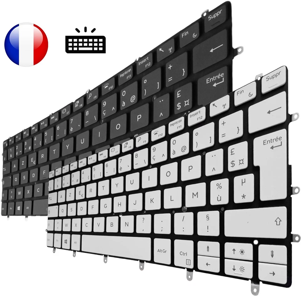 Clavier Original Français AZERTY pour DELL XPS 13 - 7390 9305 9370 9380