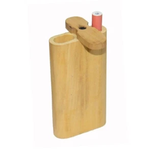 4" Twist Top Wooden Dugout with a Cigarette Hitter - Picture 1 of 1