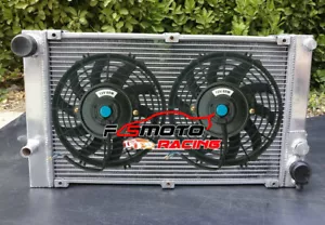 ALUMINUM RADIATOR + FANS for PORSCHE 944 2.5L /2.7L MT NON-Turbo 1983-1988 84 85 - Picture 1 of 10