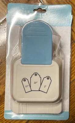 2  In 1 Tag Punch Corner Cutter Paper Punch Bookmark Punching Machine 2 Pcs - Image 1 of 4