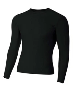 A4 NB3133 Youth Polyeste Spandex Long Sleeves Comfort Compression Crew - Picture 1 of 10