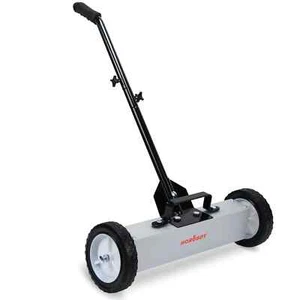 45Lbs Rolling Magnetic Sweeper with Wheels Push-Type Magnetic Pick Up Sweeper - Picture 1 of 9