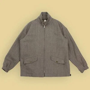 Giacca Harrington Kaptain Sunshine Brown Glen Check 100% lana tweed 38 Giappone - Foto 1 di 8