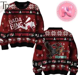 BG The Sopranos Bada Bang Ugly Sweater Gift For Men And Women - Picture 1 of 2