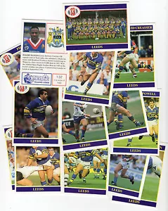 Merlin Rugby League Collection 1991 Full Team Sub Set of 14 Leeds Cards freepost - Picture 1 of 1