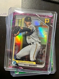 2023 Bowman Draft Chrome-Fuchsia Lunar PAUL SKENES /199 #BDC-14 G - Picture 1 of 1