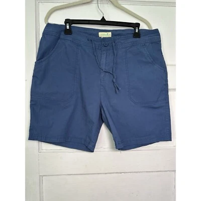 Pantalones cortos para mujer Caribbean Joe algodón azul marino talla 16 MD004 6,5" entrepierna cintura 36" Foto 1 de 3