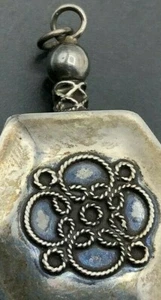 Parfum Flakon Flachmann Anhänger .925 Silber filigran Sechseck Anhänger ohne Kette - Bild 1 von 10