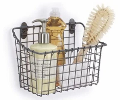 Spectrum..Vintage Cabinet & Wall Mount Basket NEW W/Mounting & Instructions - Image 1 of 4