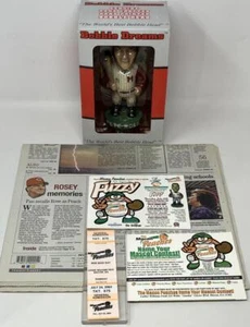 Macon Peaches Pete Rose Day Bobblehead w/ Admission Ticket and Newspaper - Picture 1 of 3