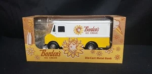 Ertl Collectibles Borden’s Ice Cream Truck Metal Bank 1996 Vintage 6”  RARE! - Picture 1 of 6