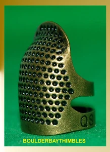 FINGER SLEEVE THIMBLE #297 LIGHTWEIGHT METAL and ADJUSTABLE - Picture 1 of 5