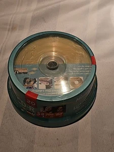 Memorex LightScribe CD-R 52X 700MB 80min (20) Pack ~ New Sealed free shipping - Picture 1 of 3