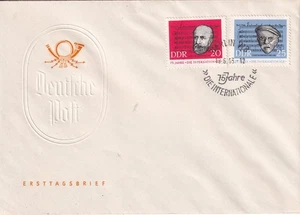 DDR FDC 966-7 SC 653-4 75th Anniv of The Internationale song - Picture 1 of 1