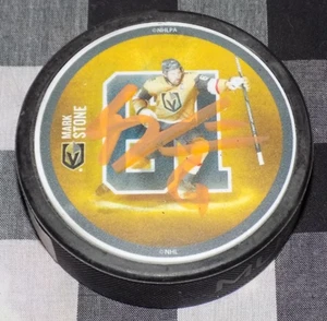 Mark Stone Signed Player Puck Vegas Golden Knights Stanley Cup Champion - Picture 1 of 1