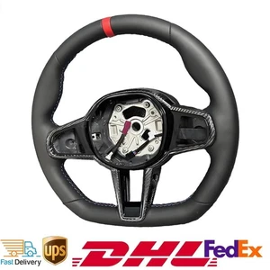 Heat Leather Carbon Fiber Steering Wheel For BMW M2 G87 M3 G80 M4 G82 G20 NEW - Bild 1 von 8
